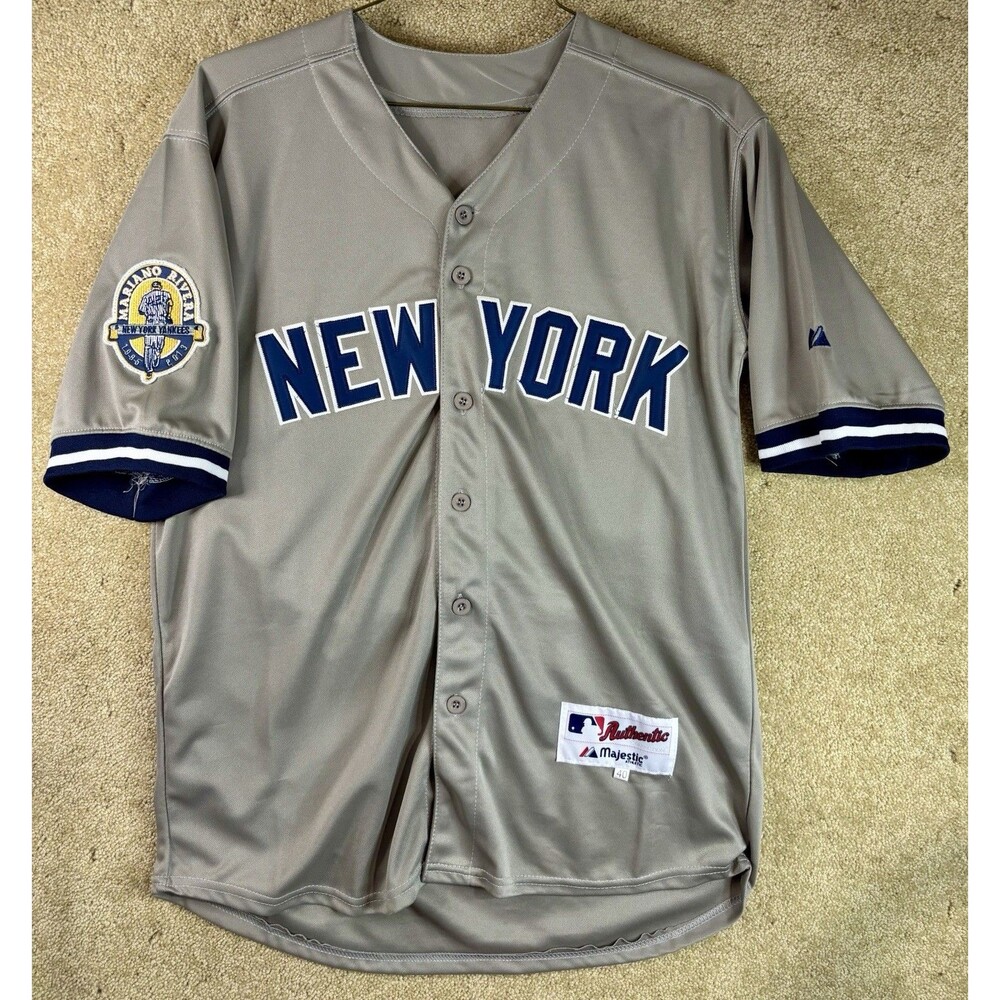 2013 Mariano Rivera #42 Retirement Patch New York Yankees Jersey Sz 40